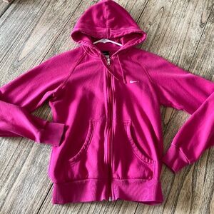 Nike Womens Full Zip Hoodie Sweater - Size Small